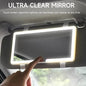 Car Interior Makeup Mirrors Sun Visor Plate LED Mirror for Girls Women Rechargeable Fill Light Universal Vanity Mirror